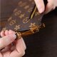 Kangaroo Leather Women's Long Wallet Women's Zipper Wallet Multiple Card Slots Light Luxury Clutch Mobile Phone Bag Presbyopia Coffee