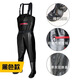 Imported from Japan and Germany, one-piece waders, thickened half-length rain pants with rain boots, men's reservoir fishing leather fork waterproof pants, military green PVC, lightweight and waterproof 42 (according to usual shoe size)