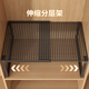 Clcey Garderobe Layered Partition Cabinet Partition Cabinet Retractable Schlafzimmer Lagertruppe Schuhschrank Partition Aufbewahrungswerkzeug schwarz [einziehbar] Länge 27-38 cm Breite 3523