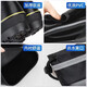 Huili Botas de lluvia impermeables Tubo medio para hombres Botas de lluvia anti-Slip Zapatos de goma Zapatos de agua Zapatillas CAR Lavado de pesca al aire libre Botas cortas 589 Black Tie 42