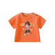 Hanzer HANCRERS summer new style boy A-class pure cotton t-shirt baby Nezha top children summer children's clothing girls AP15869 orange 80 cm
