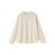 Muji (Muji) Frauen Kapok gemischtes Doppelschichtgarn Langarmbluse Ladies Shirt 25. Herbst Neues Produkt BC2NVC5A Originalfarbe XL (165/92A)
