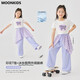 Cooles Kapitel (Kuzhang) Mädchen Sommerset 2025 Neue Sommerkleidung Kinder Dopamin tragen Hose Girls Kurzarm Street Tanzleistung Anzug 9889 Weiß Kurzarm T-Shirt 120 cm