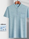 HAILAN HOME (HLA) T-shirt décontracté à manches courtes à manches courtes d'âge moyen.