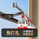 Tiandiyu balcony clothes drying artifact invisible clothes drying rack folding hanging rod telescopic clothes drying rod indoor home punch-free quilt drying