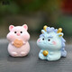 Full set of twelve zodiac ornaments desktop micro landscape decoration cute cartoon small animals children's doll birthday gift dragon baby