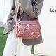 New wallet bag crossbody bag women's bag large capacity lightweight small bag breast bag casual fashion deep pink
