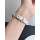 Minyan geeignet für Huawei Fit4 Uhr Metall Rose Fit3 Riemen Slim Taille Echtes Leder Armband Huawei Armband 1098 Weiß Rose kleine Taille Huawei Fit4