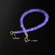 Ruohua (Ruohua) Bauhinia 3-4 mm/Tansanit-Steinarmband für Frauen 18K Gold Edelstein Perlen chinesische Valentinstag Geschenk Tanzanit Steinarmband [Länge: 16 cm]