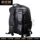 OULUNCHI (OULUNCHI) Mochila para hombres de cuero genuino para viajes de negocios para hombres, mochila escolar de alta gama de cuero de gran capacidad de cuero, negro 32*15*42cm