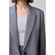 LILY Zero Pressure Suit 2025 Spring New Loose Casual Relaxed Feeling Commuting Exquisite High-end Feeling Suit Jacket Women 501 Gray M