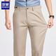 Romon (Romon) Pantalones casuales de seda de hielo para hombres Pantalones de traje de negocios de alta gama 2025 Summer sueltos longos Pantalones largos para hombres 695 Negro 29 [90-115Jin [Jin equivale a 0.5 kg]]