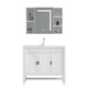 
Wrigley Space Aluminum Bathroom Cabinet Combination Thickened Floor-On-Wall Washing Basin Washing Pool Washing Dressing Table Light Luxury 50 Wide White Wood 12250 Floor + White Lifting and Pulling Faucet + 7