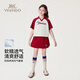 英氏（YEEHOO）女童套装儿童衣服夏季时尚元气短袖短裙两件套夏装新款中大童装 灵动韵律车厘子红（套装） 150 cm【顺丰包邮&极速达】