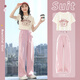 Sai Shiou Girls Summer 2025 New Children's Short's Courte à manches courtes Pantalons de jambe Internet Street Street Big Childre