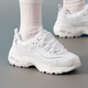 Skechers women's shoes summer 2025 new white panda shoes sneakers mesh breathable casual shoes thick sole heightened dad shoes 11979-WSL white 35