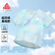 Peak children's clothing boys suit summer 2025 new children's quick-drying sportswear girls sun protection short-sleeved T-shirt summer wear blue purple/E325 120
