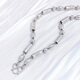Zhaoliang pt950 rising platinum necklace domineering round bead barrel pearlescent bead three-in-one platinum necklace men's necklace 52.77 grams long 62cm wide about 7mm