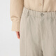JNBY [Same Model in Shopping Mall] 25 summer new casual pants loose 5P4E13540 212/light gray khaki XS