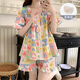 
Apocalypse 2025 pajamas for women in summer cloud cotton with chest pad short sleeve sweet love can be worn outside home clothing set 15265 Chef Dog Fixed Chef Pad M