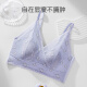 莫代尔美背内衣2025新款夏季薄款文胸一体式蕾丝性感聚拢无钢圈胸罩 浅紫 【美背聚拢上托】 75B
