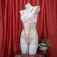 Body à pois sexy pyjamas Pajamas Sexy Girl Slim Bikini High-Square Sous-vêtements serrés C1049 Blanc [chaussettes non incluses] Single Taille