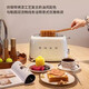 SMEG Classic Set White Household Electric Kettle Automatic Power Off Insulation Kettle KLF04 + Retro Toaster Toaster Toaster TSF01