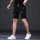 Yongsi Zog delgado de gran tamaño pantalones pantalones cortos Irregular Irregular Pantalones de cinco puntos Men Ice Silk Sports Pantalones de gama media ZX-1585 28 _ Circunción de mierda 2 pies 1 1