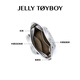 JellyToyboyJTB bag. New fashion commuter handheld crossbody bag women's bag small bucket cabbage basket tote bag Star Silver
