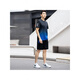 Playboy (Playboy) Running Running Sports Sports Sports Sports Men's Men's Men's Summer Style Plus Fat Plus Taille Sleeve Two Badminton Suit Blue 9902 L 90-110JIN [Jin est égal à 0,5 kg]