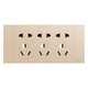 Socador de interruptor de Delixi 118 Tipo 691 Placa grande Golden Quince Hole Nine Hole Panel Multi-Lowol Combination Ball Socket