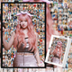 Song Yuqi's birthday gifts around the house (G)I-DLE puzzle 1314 pieces of mosaic custom toys di A693-Song Yuqi 1314 pieces of box + solid wood photo frame