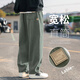 
Playboy (PLAYBOY) pure cotton work pants for men's summer thin Japanese fashion brand pussy casual loose large size straight wide-leg long pants YHK9215 black L 110-130Jin [Jin equals 0.5 kg] can be worn