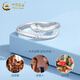 China Gold (CHINA GOLD) pure silver snake silver ring for women with light luxury and high-end sense, zodiac snake old Valentine's Day birthday gift for girlfriend and wife Jingsuda snake ring S999 silver