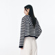 Peacebird [même modèle dans le centre commercial] Vêtements féminins 2025 Summer New Rinkle-Anti-Line Cardigan A3EDF2629 Blue XL 170