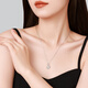 Chao Acer Star and Moon Unicorn Platinum Pendant Women's Platinum Pendant Neck Ornament Birthday Gift Priced Labor Cost 210 Yuan C Single Pendant 1.8g
