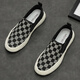 Abfahrtage Herren Sommerschuhe ein Fuß ein Fuß ein Fuß Ein Fuß Leinwandschuhe Herrenbrettschuhe atmungsaktive faule Schuhe Herrenschuhe Sommer Trendy Schuhe Bohnen 9227 Meter grau 39