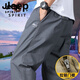 JEEP SPIRIT男士长裤夏季直筒纯棉休闲裤子中年人爸爸宽松工装长裤 [冬季]WQS-9901军绿 加绒 S 建议85-100斤