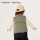 Balabala Children's Clothing Children's Down Vest Girls and Boys Jacket New 2025 Autumn and Winter Baby Top Clothes Warm Down Jacket Brown Crocodile-White Duck Down-85% Down 90 Filling Capacity 31g
