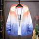 LA Summer Ice Silk Jacket Men's Sun Protection Vêtements à séchage rapide Contrôlements de protection du soleil Adolescents 9926 blanc et bleu M