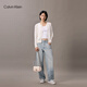 Calvin Klein Fashion Umhängetasche Geschenkkette Beutel Metall Buchstaben Pin-Koch-Flip CK Damensack Crossbody Sattle Bag DH3240 PS2-Shell Pulver Os