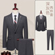 TPZBWG Brand de gamme haut de gamme Waffle Suit Costume Suit Suit pour hommes 2025 Nouvelle entreprise Casual Formal Suit en trois pièces Navy Blue Blue Two-Piece Set M M