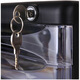 Deli file cabinet desktop storage cabinet transparent plastic drawer cabinet multi-layer finishing cabinet 9794-black (4 layers)