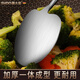 Shandahuang (SHDO) German 316L stainless steel mushroom spatula, household cooking spatula, solid wood handle frying spoon, special food-grade mushroom spatula, 316L all-steel model, extended model 44*11cm