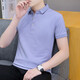 Hailan Summer Collar T-Shirt Herren Kurzärärmelte Polo-Hemd Revers.
