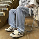 Jeans Men 2025 Summer suelto tendencia retro heterosexual