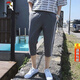 Woodpecker Official 2025 Été Nouveau short masculin Pantalon Cropped Style coréen Loose Slim Casual Breeches Mid-Troussers HARREN PANTS 759 BLUE 3XL 140155JIN [Jin est égal à 0,5 kg]