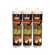 Shantoulincun Meisguoton Firecoof Galle Glue de vidrio Resistencia a alta temperatura Silicona Alta viscosidad Flame Retardante Implaz de fuego Sellado de fuego Glue 450 Resistencia de alta temperatura gris 12801 Conveying Glue Gun