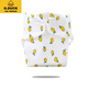 G.DUCKKIDS Newborn baby diapers pure cotton washable baby gauze diaper mustard pocket cloth ring diapers diapers four seasons Miffy rabbit three pack S (12Jin [Jin equals 0.5 kg])