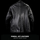 PJL Men's Japanese Autumn and Winter 740 New Retro Mid-Length Sheepskin Retro Heavy Wash 740 Military Coat Black 2XL (200Jin Jin is equal to less than 0.5 kg)